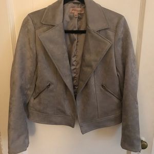 Philosophy Gray Suede Jacket